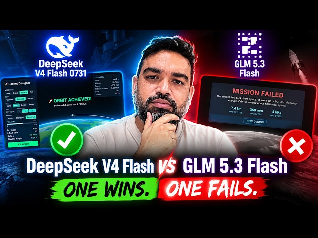 DeepSeek V4 Flash vs GLM 5.3 Flash — One Wins. One Fails