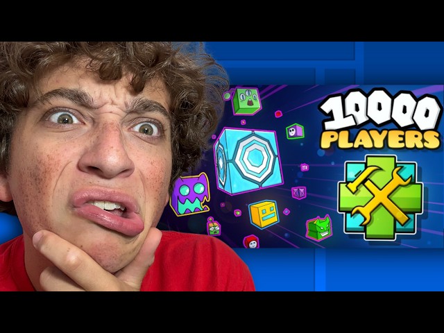 10,000 People Built This Geometry Dash Level... *REACTION*
