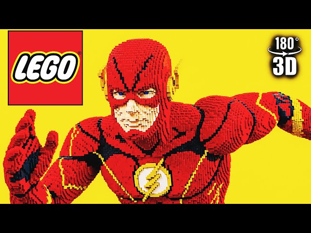 Enter the LEGO world: The Flash in life-size like you've never seen him before! 360º VR
