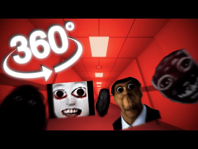 360º VR | ESCAPING from THE BACKROOMS NEXTBOTS LEVEL !  | Run For Your Life