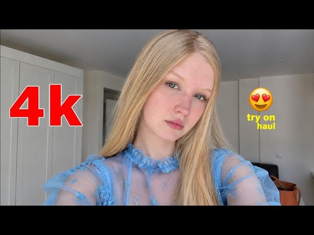 4K Lingerie Try On Haul See Everything Sheer Transparent Micro Bikini & See-through Dresses with me