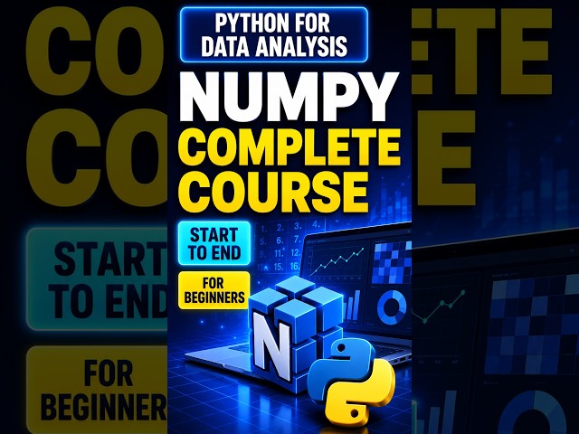 NumPy Complete Tutorial | Python for Data Analysis 🐍 2026 Edition #python #numpy