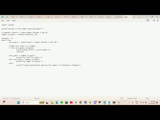 How to make a simple code game with python