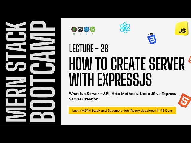 Express JS Tutorial 🔥 | Create Server & REST API + Postman Testing (MERN Course)