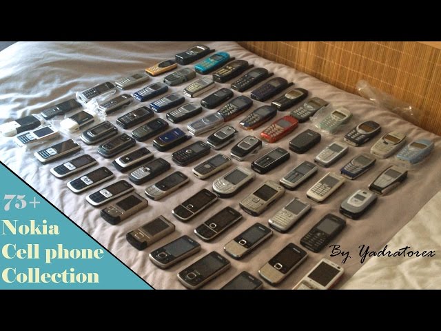 Nokia cell phone collection. From 90s to 2014