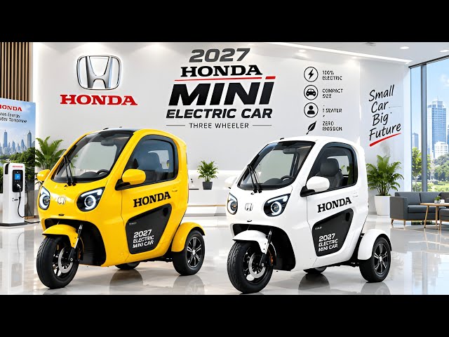 😱 New 2027 Honda Mini Electric Car — Tiny Size, Big Innovation