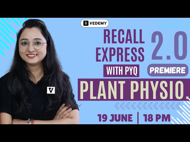 RECALL EXPRESS 2.0 | Plant Physiology | Unit 6 | With PYQs | Superfast Recalling