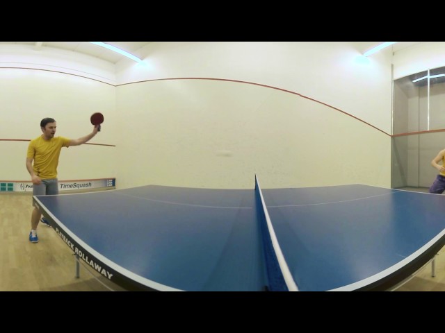 Table tennis in 360 video (demo) 4K