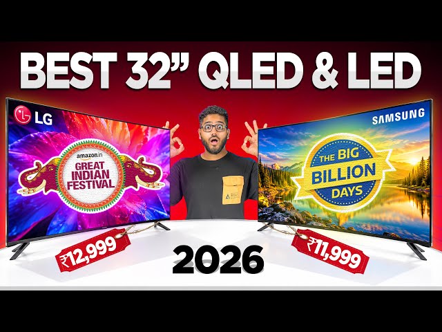 Deals on Best 32 Inch TV in India 2026🔥 | Sale Buying Guide | QLED, Google TV & Full HD