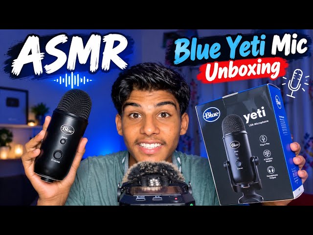 ASMR Unboxing My New  Blue yeti Mic  🎙️