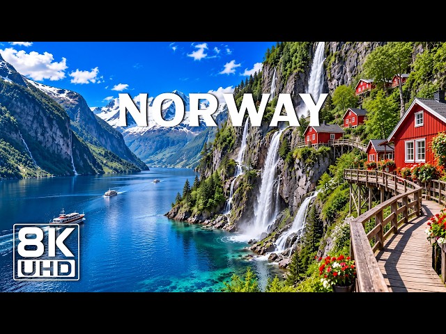 Norway 8K Ultra HD 🇳🇴 | Exploring The World's Most Dramatic Landscapes with Relaxing Music