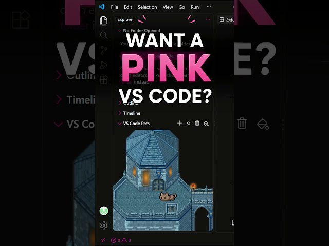 a Pink VS Code Theme 🌸 | #3 Customize ur VS Code #vscode #pink  #coding