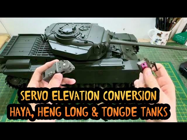 SERVO ELEVATION UNIT CONVERSION HAYA, HENG LONG, TONGDE , HAYA CENTURION BUILD PART 1 #hobby #model