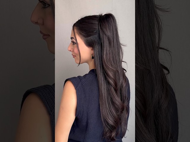 Easy college hairstyles for medium and long hair 😍 #hairstyles #hair #explorepage #shorts #hairtok