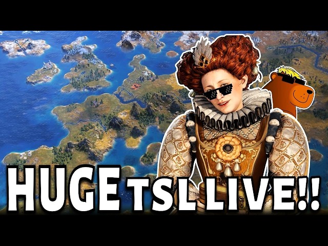 LIVE - NEW HUGE TSL England Game PLUS Interview with the Developer!! (Elizabeth Civilization VII)