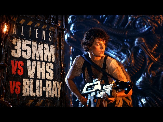 Aliens 35mm vs VHS vs Blu-ray (Side-by-Side)