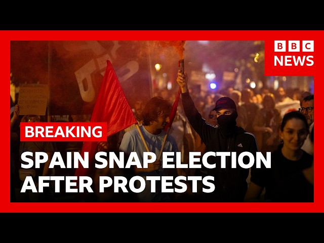 Spain's prime minister calls snap election after housing protests | BBC News