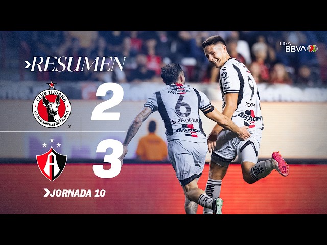 XOLOS 2-3 ATLAS J10 AP26 | ¡Épica remontada de los Rojinegros en la frontera!