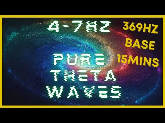 15 mins 4-7hz PURE Theta Waves | 369hz Base | Binaural Beats | CIA Hemi Sync | Astral Projection