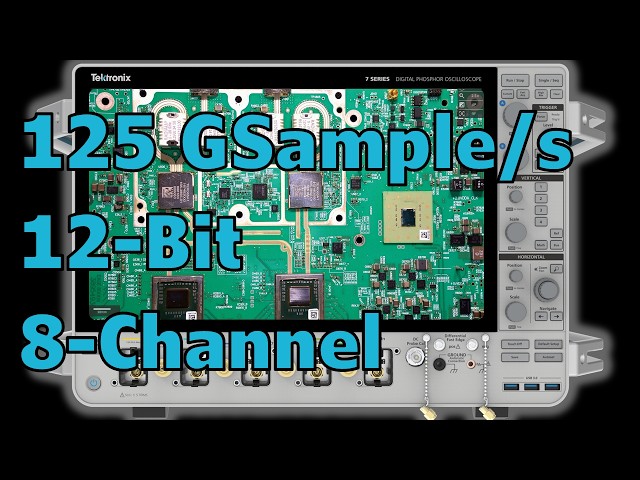 TSP #345 - Tektronix 7-Series 125GS/s 8-Channel Phosphor Oscilloscope Teardown, Review & Experiments