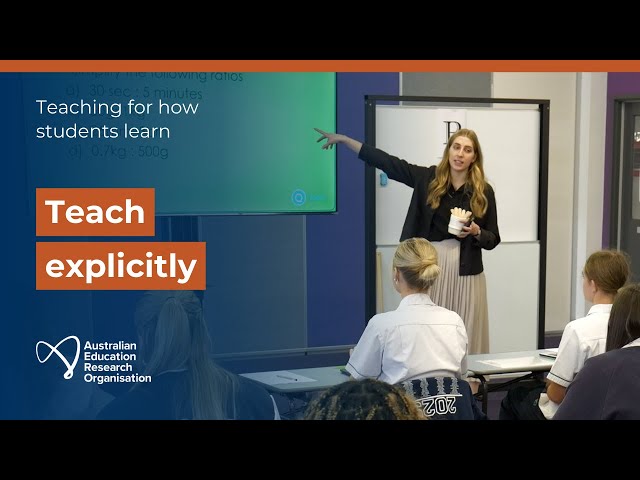 Teach explicitly: Primary and secondary