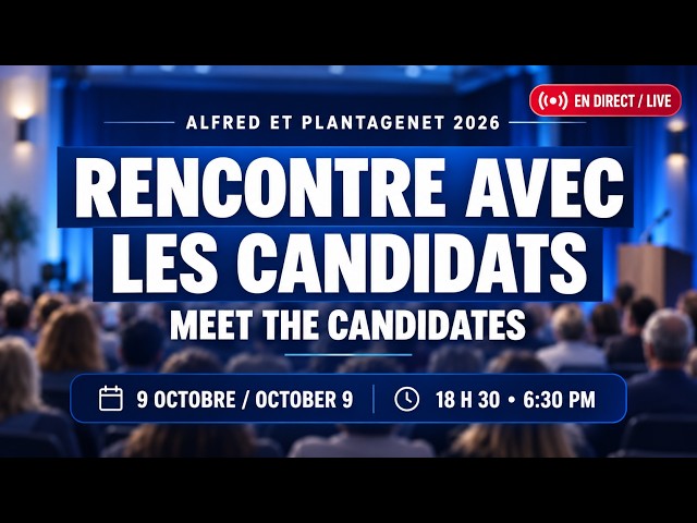Alfred & Plantagenet 2026 | Rencontre avec les candidats • Meet the Candidates