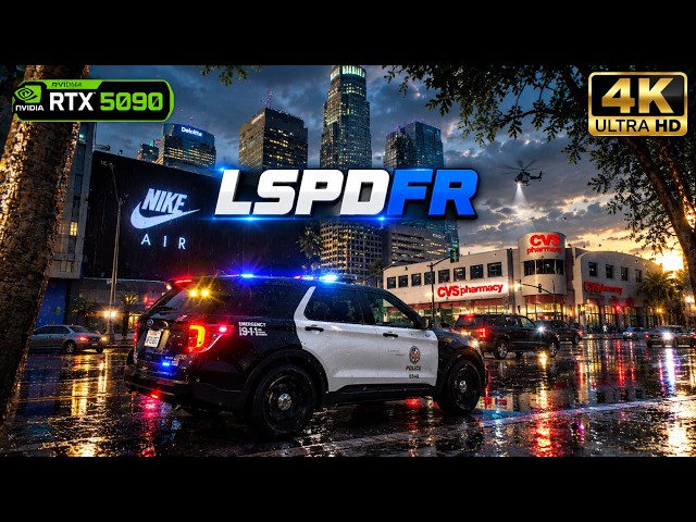 LAPD Patrol Looks REAL With DLSS 5 4k | GTA 5 LSPDFR