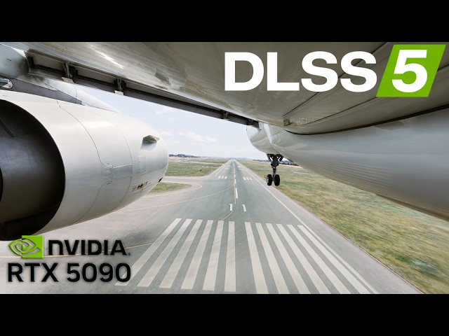 Flight Simulator 2024 + DLSS 5 | Airbus A320 | Rome-Vienna | RTX 5090
