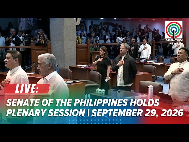 LIVE: Senate of the Philippines holds plenary session | ABS-CBN News (September 29, 2026)