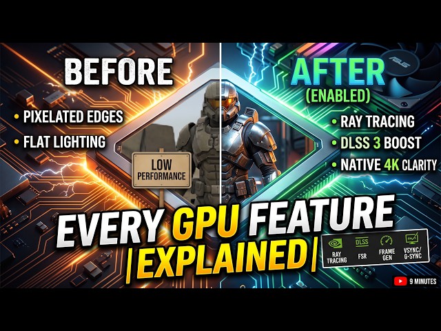 Every GPU Feature Explained: Ray Tracing, DLSS, FSR & More