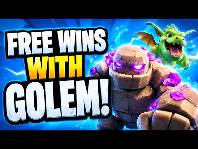 FREE WINS WITH GOLEM! 🏆 | Clash Royale Ranked