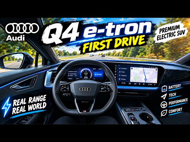 2026 Audi Q4 E Tron POV: Real-World Highway Range & Silence Test #Audi #AudiQ4etron #povtestdrive