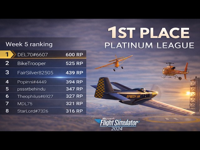 1st Place Platinum League | MSFS 2024 Weekly Challenge