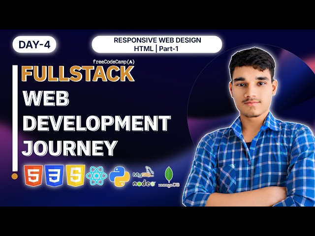 Day-4 | #freecodecamp Full-Stack Web Development | By Laxman Krishnamurti #webdevelopment