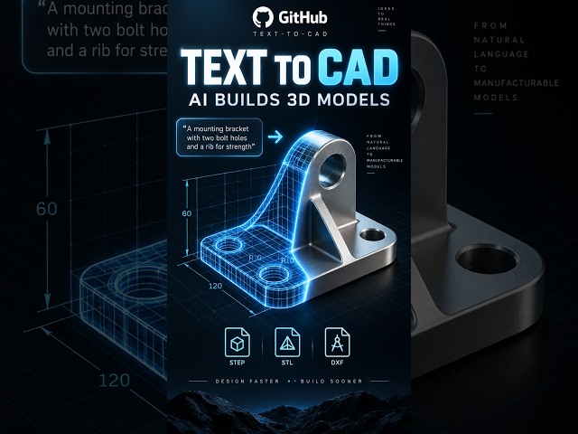 Turn Text Into Real CAD Models With AI 🤯 | text-to-cad Explained