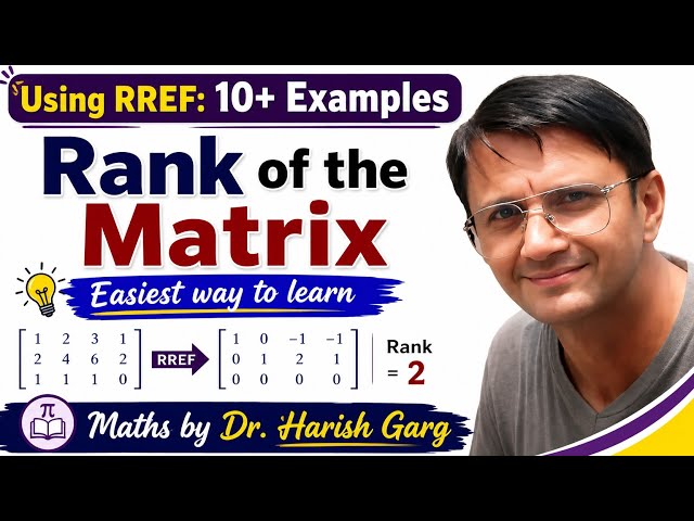 Rank of the Matrix | System of Linear Equations | Short Cut tricks