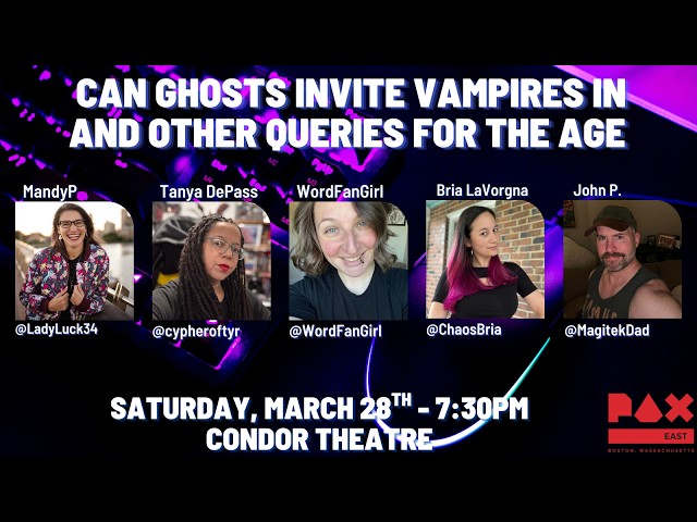 Can Ghosts Invite Vampires In and other queries for the age (13+)