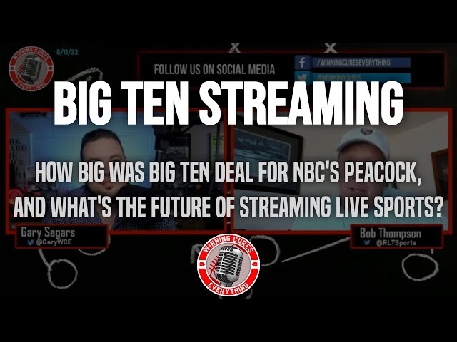 Big 10 games on NBC Peacock! What's next for streaming services with live sports?