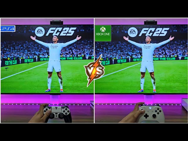 EA FC25 (PS4 против Xbox One S)