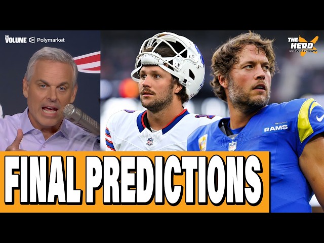FINAL NFL PREDICTIONS: Bills, Ravens, Texans, Chargers, Eagles, Lions, Rams | Colin Cowherd: HERD
