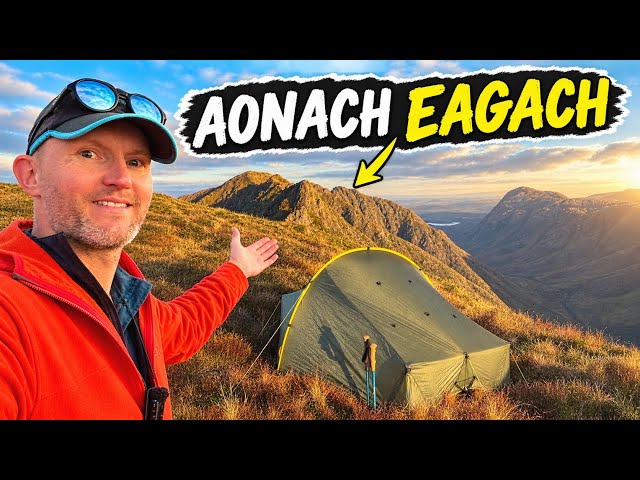 We Camped High Above Glencoe By The Aonach Eagach: What a View!