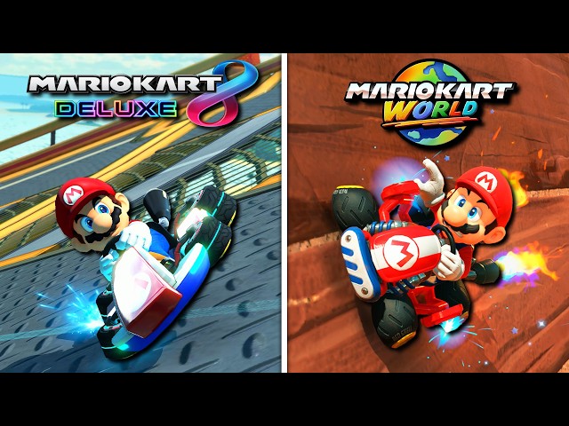 Top 10 Differences in Mario Kart World / Mario Kart 8 Deluxe