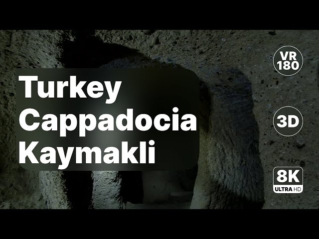Turkey Cappadocia - Kaymakli Underground City Tour 8K 180 3D