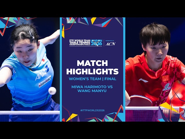 Miwa Harimoto vs Wang Manyu | WT - Final | #ITTFWorlds2026