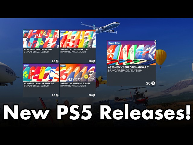 Microsoft Flight Simulator 2024 | Tons of new livery packs on PS5 Marketplace!