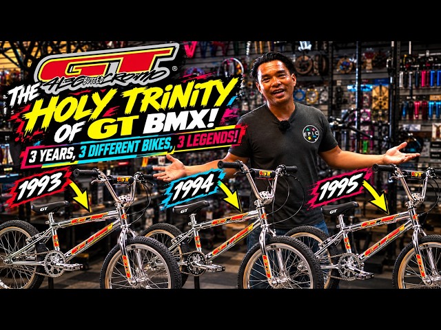 The HOLY TRINITY of GT BMX! 3 Years, 3 Different Bikes, 3 Legends