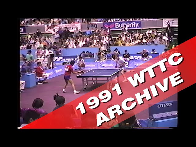 1991 World Championships - Men's Singles Semifinal: J.O. Waldner (SWE) - Ma Wenge (CHN)