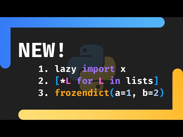 3 Great NEW Features Coming in Python 3.15