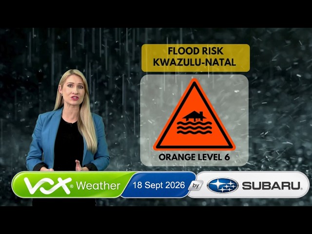 18 September 2026 | Vox Weather Forecast brought to you by Subaru Southern Africa