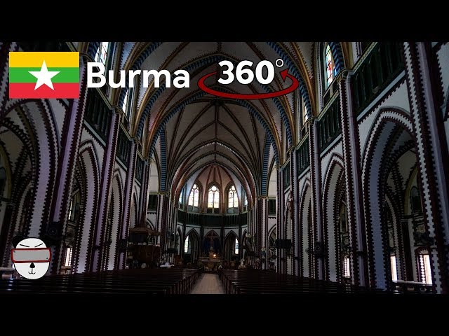🇲🇲 360° St Mary's Cathedral | Yangon, Burma